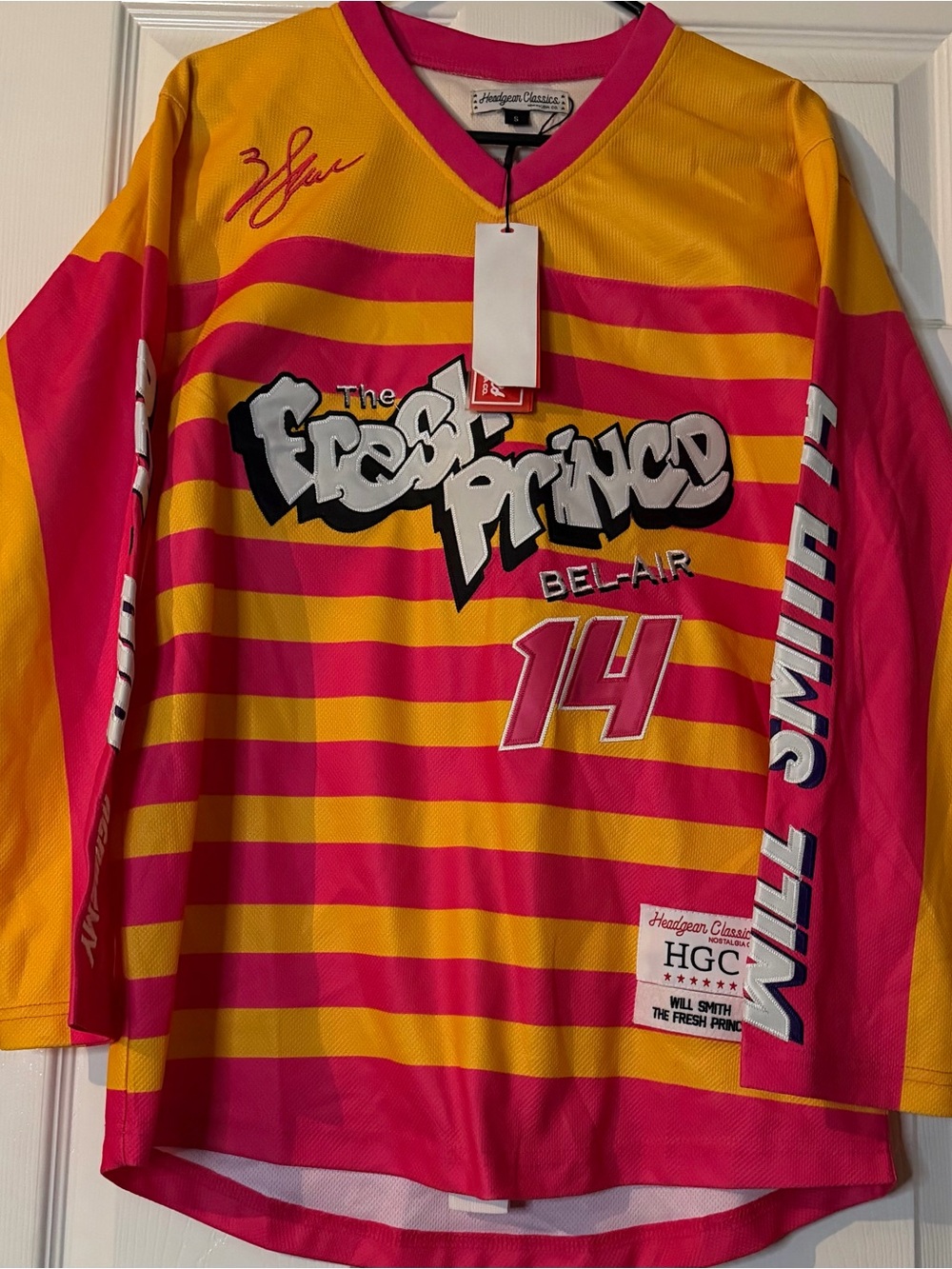 The Fresh Prince Bel-Air Pink & Yellow Jersey